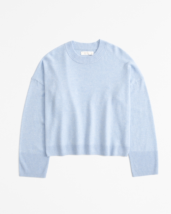 Cashmere Crew Sweater, Blue view 1
