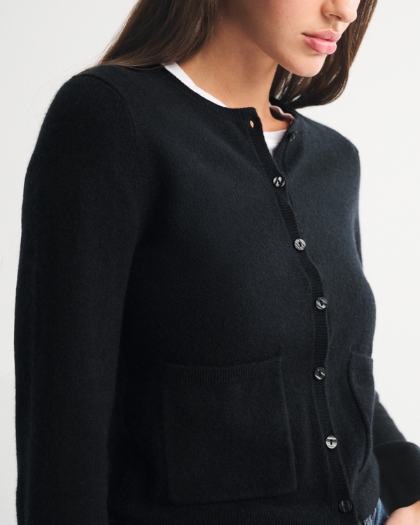 Women's Cashmere Crew Cardigan | Women's Tops | Abercrombie.com