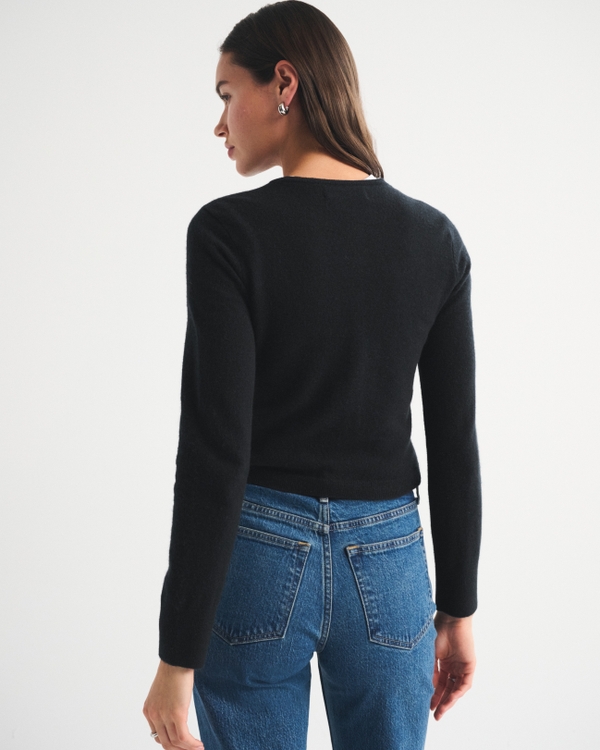 Cashmere Crew Cardigan