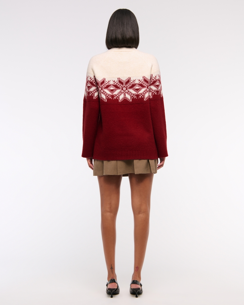 Relaxed Lounge Fairisle Crew Sweater