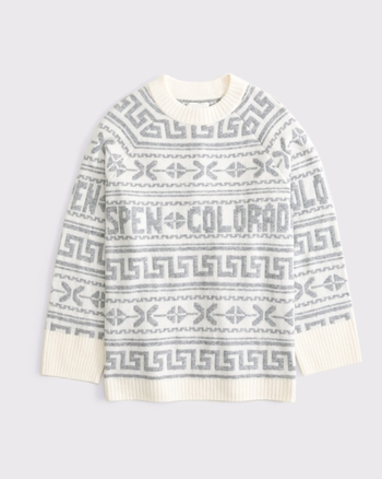Relaxed Lounge Fairisle Crew Sweater