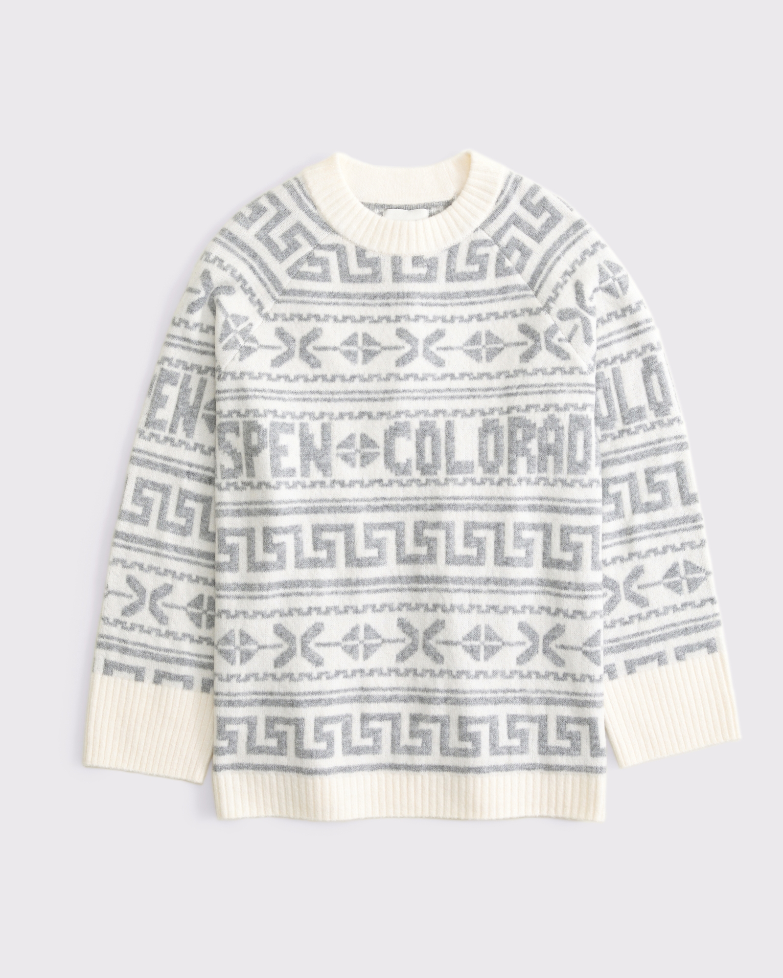 Women's Relaxed Lounge Fairisle Crew Sweater | Women's Clearance