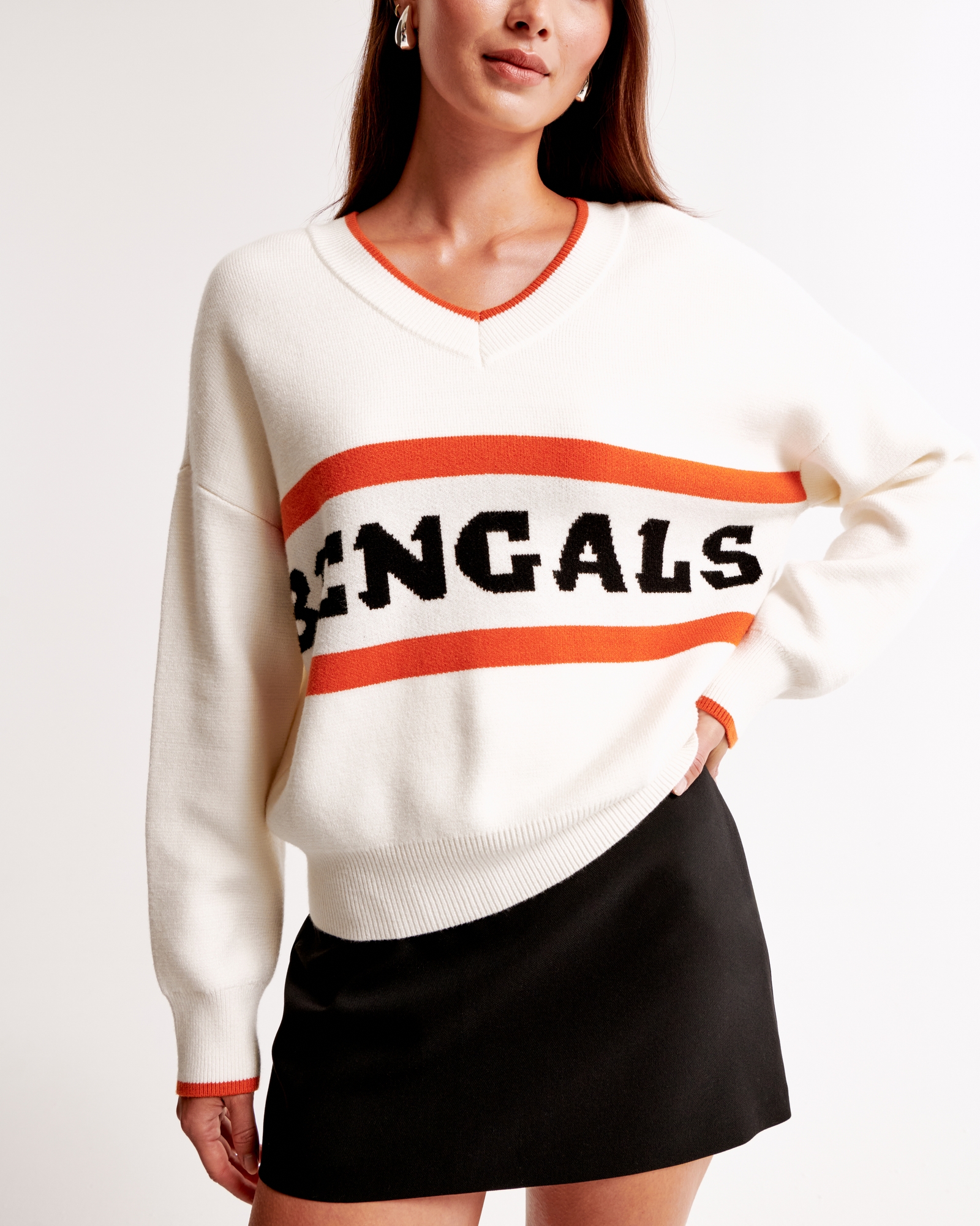 Cincinnati Bengals LuxeLoft V-Neck Sweater