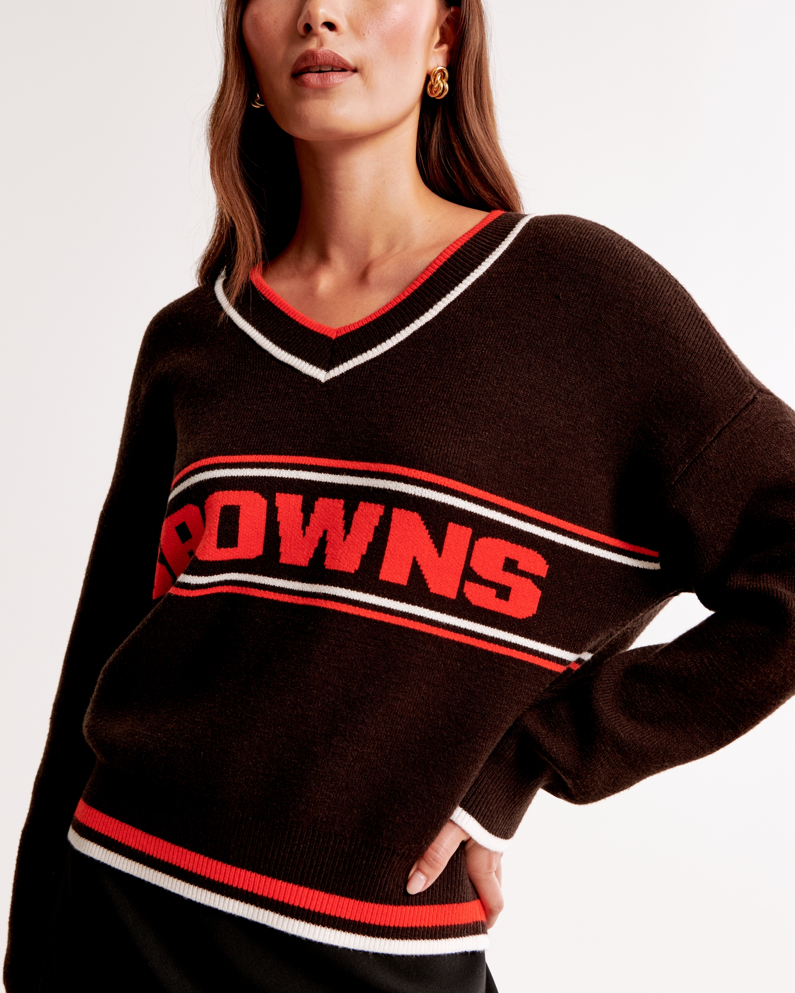 Cincinnati Bengals LuxeLoft V-Neck Sweater