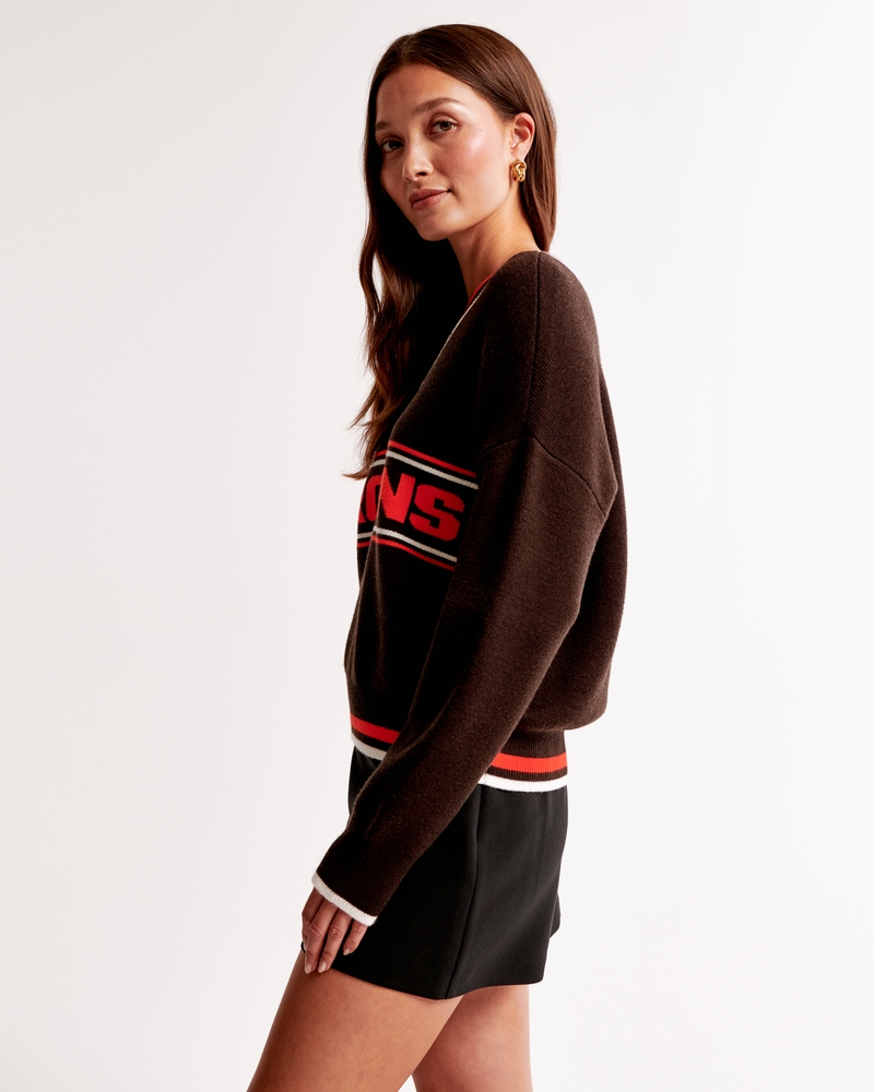 Cleveland Browns LuxeLoft V-Neck Sweater
