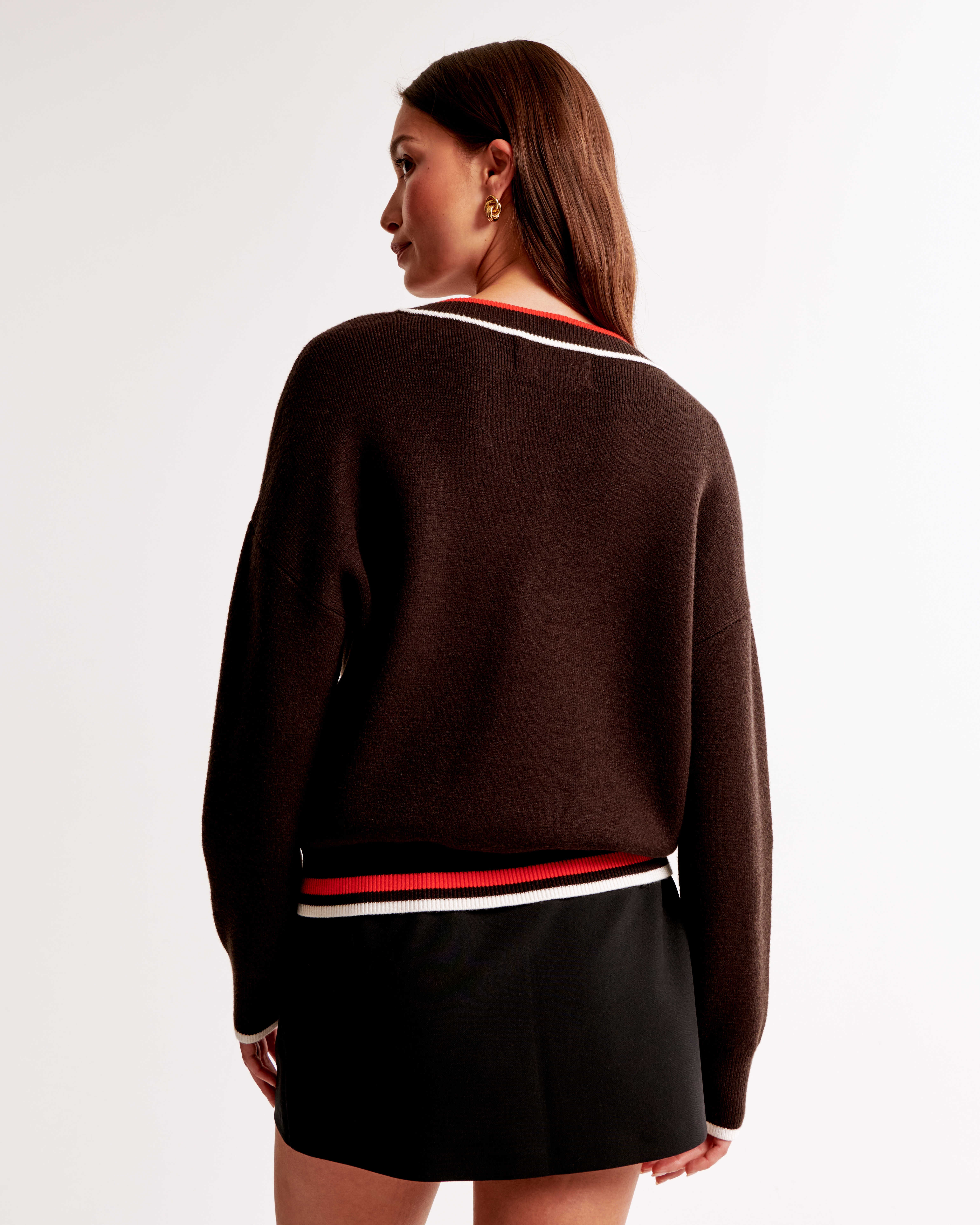 Abercrombie & Fitch Cleveland Browns Luxeloft V-neck Sweater