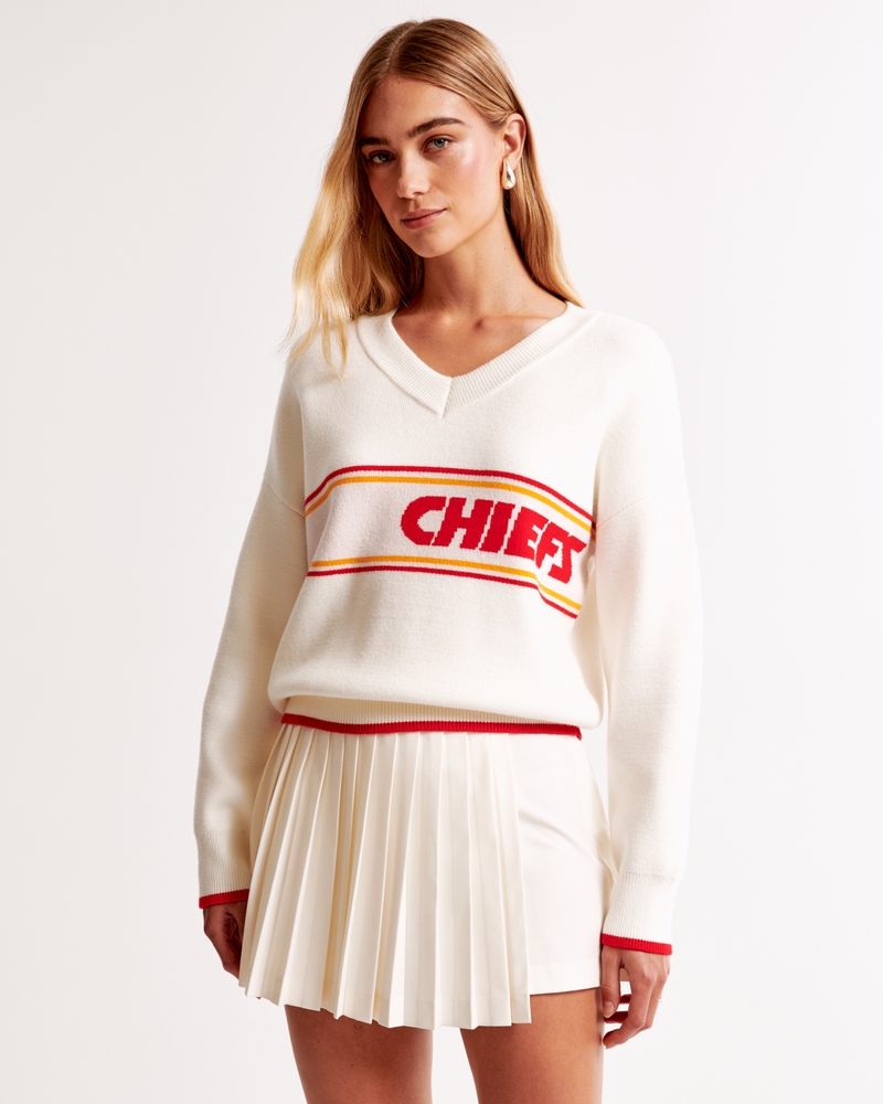 Kansas City Chiefs LuxeLoft V-Neck Sweater