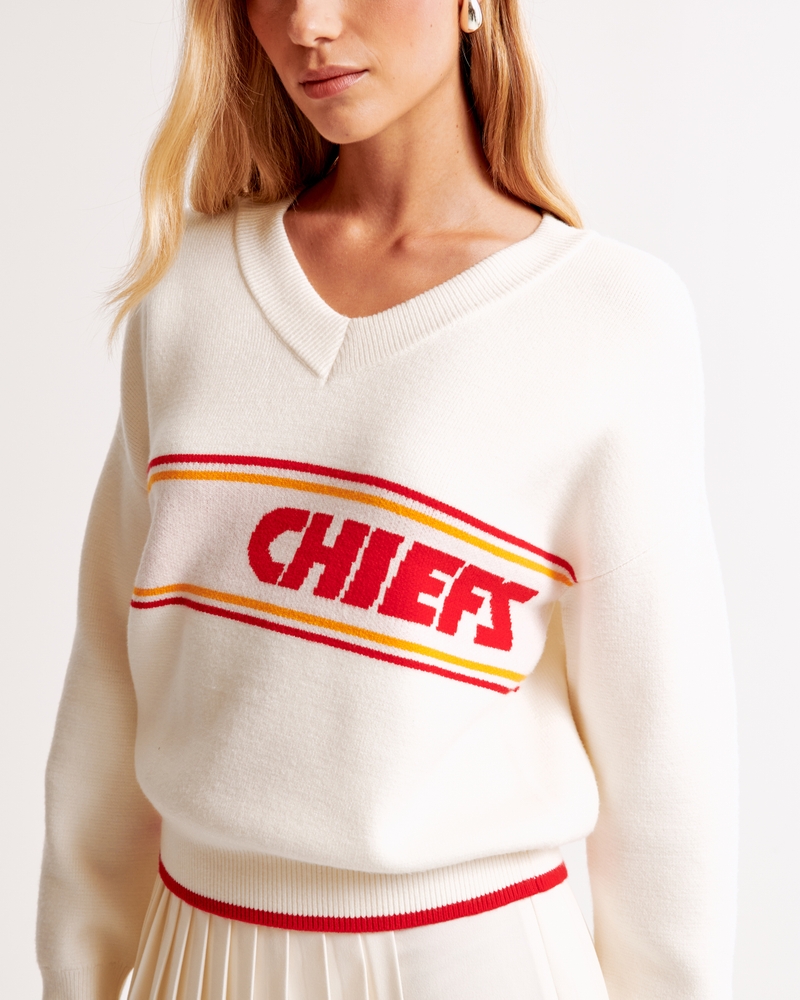 Kansas City Chiefs LuxeLoft V-Neck Sweater