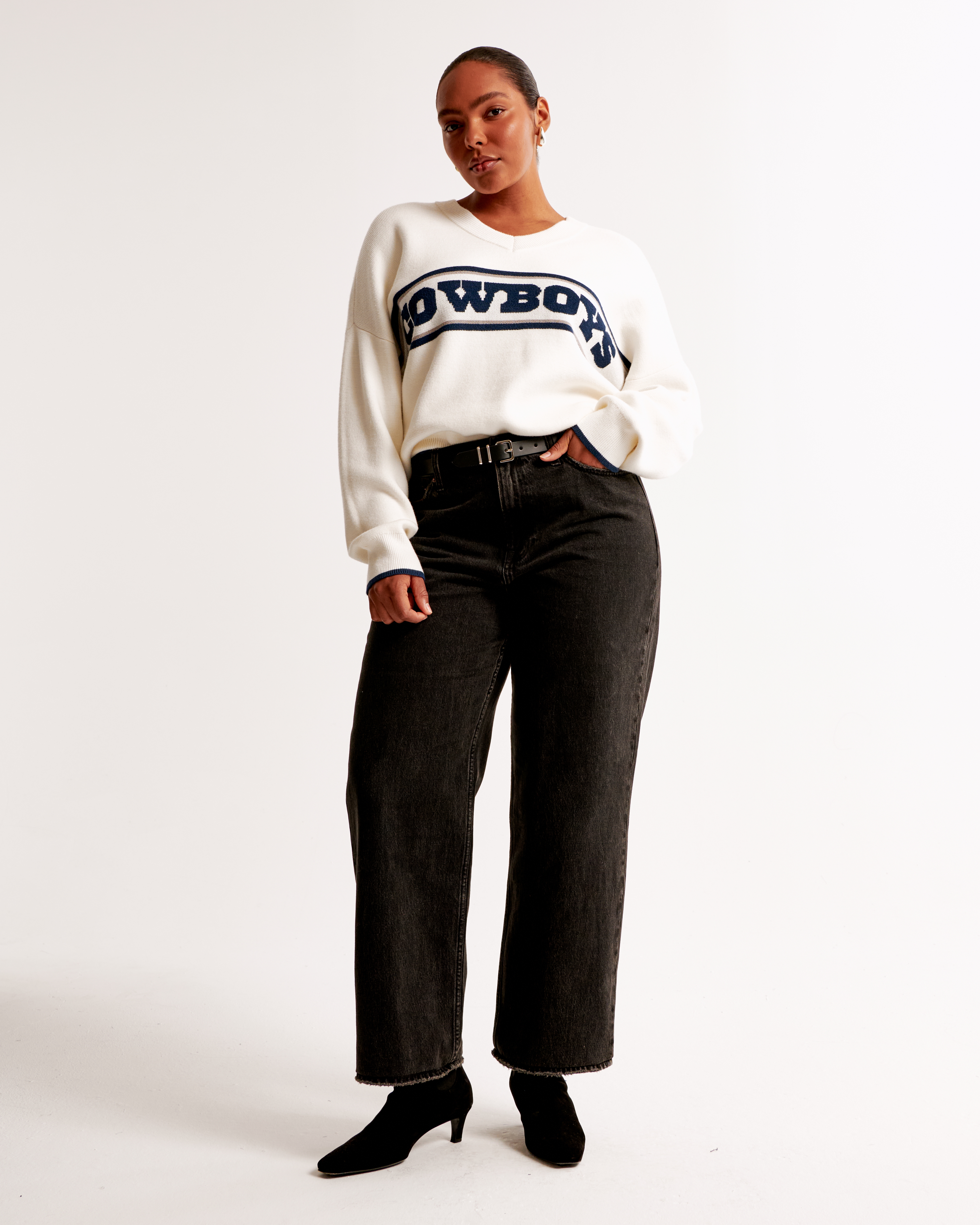 Abercrombie & Fitch Dallas Cowboys Luxeloft V-neck Sweater