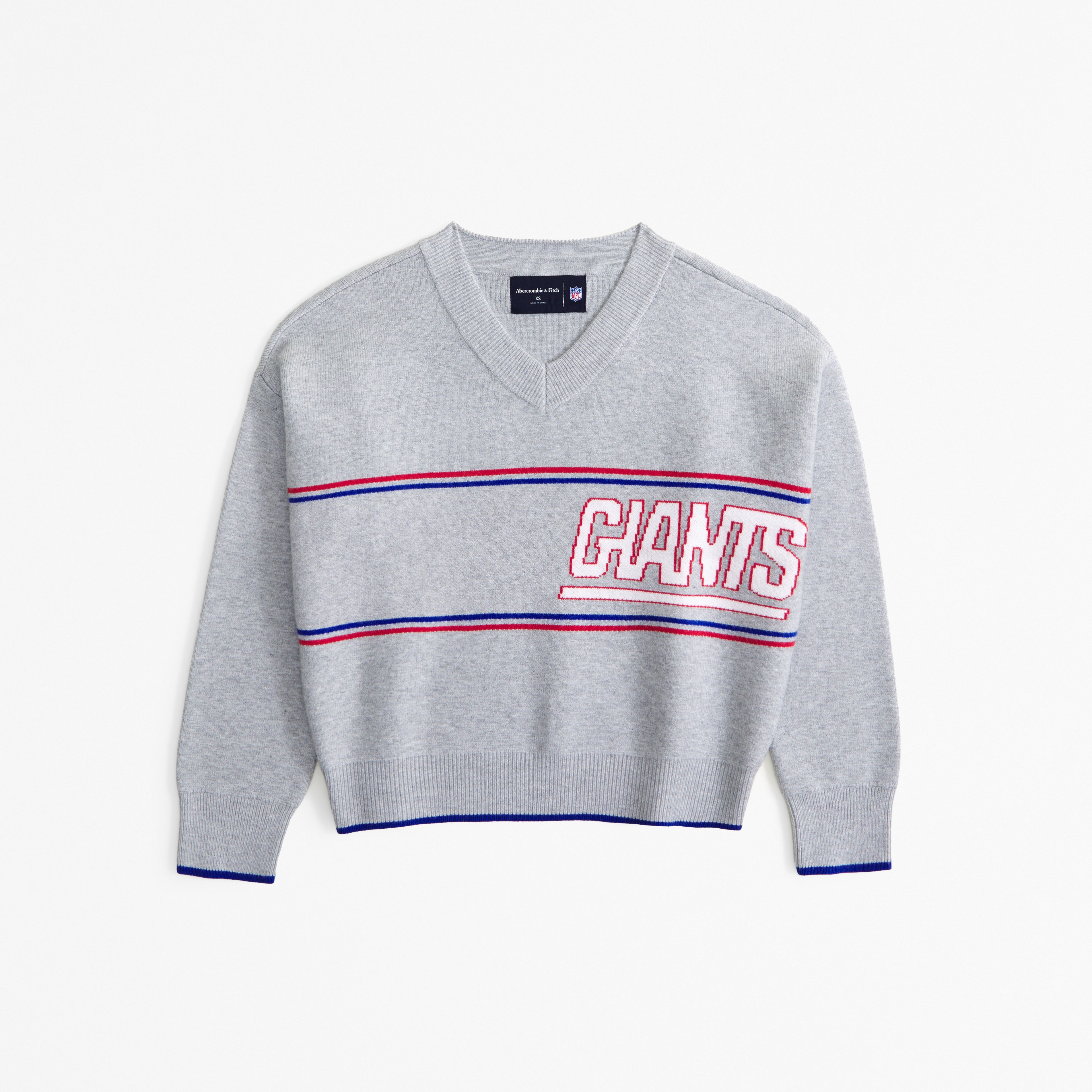 Abercrombie & Fitch New York Giants Luxeloft V-neck Sweater