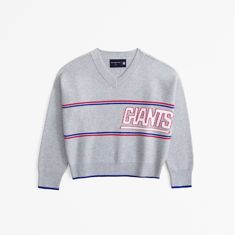 Женские свитеры Abercrombie & Fitch New York Giants LuxeLoft V-Neck Sweater