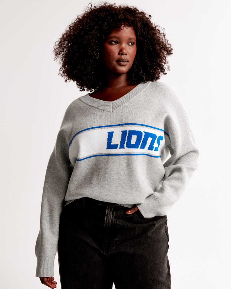 Detroit Lions LuxeLoft V-Neck Sweater