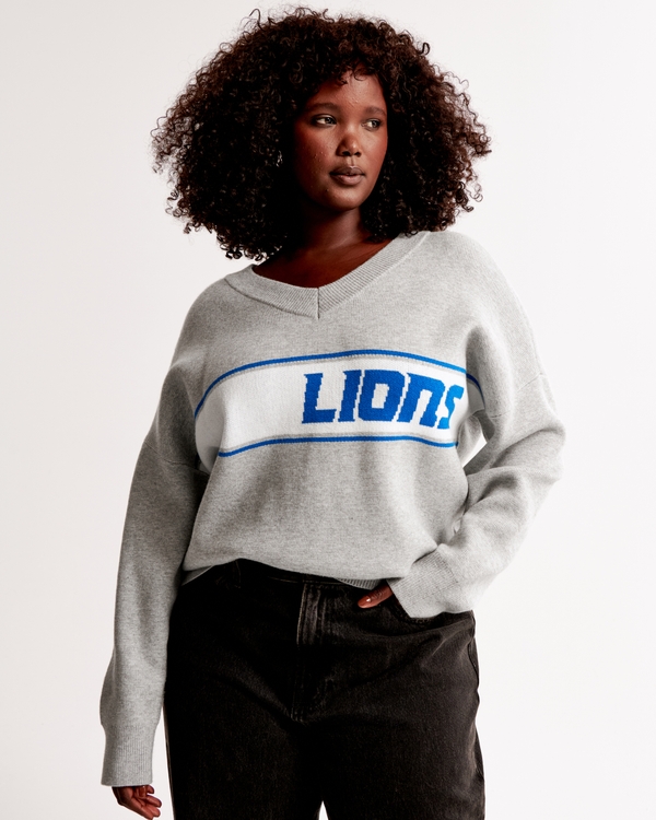 Women's Detroit Lions LuxeLoft V-Neck Sweater | Women's Tops
