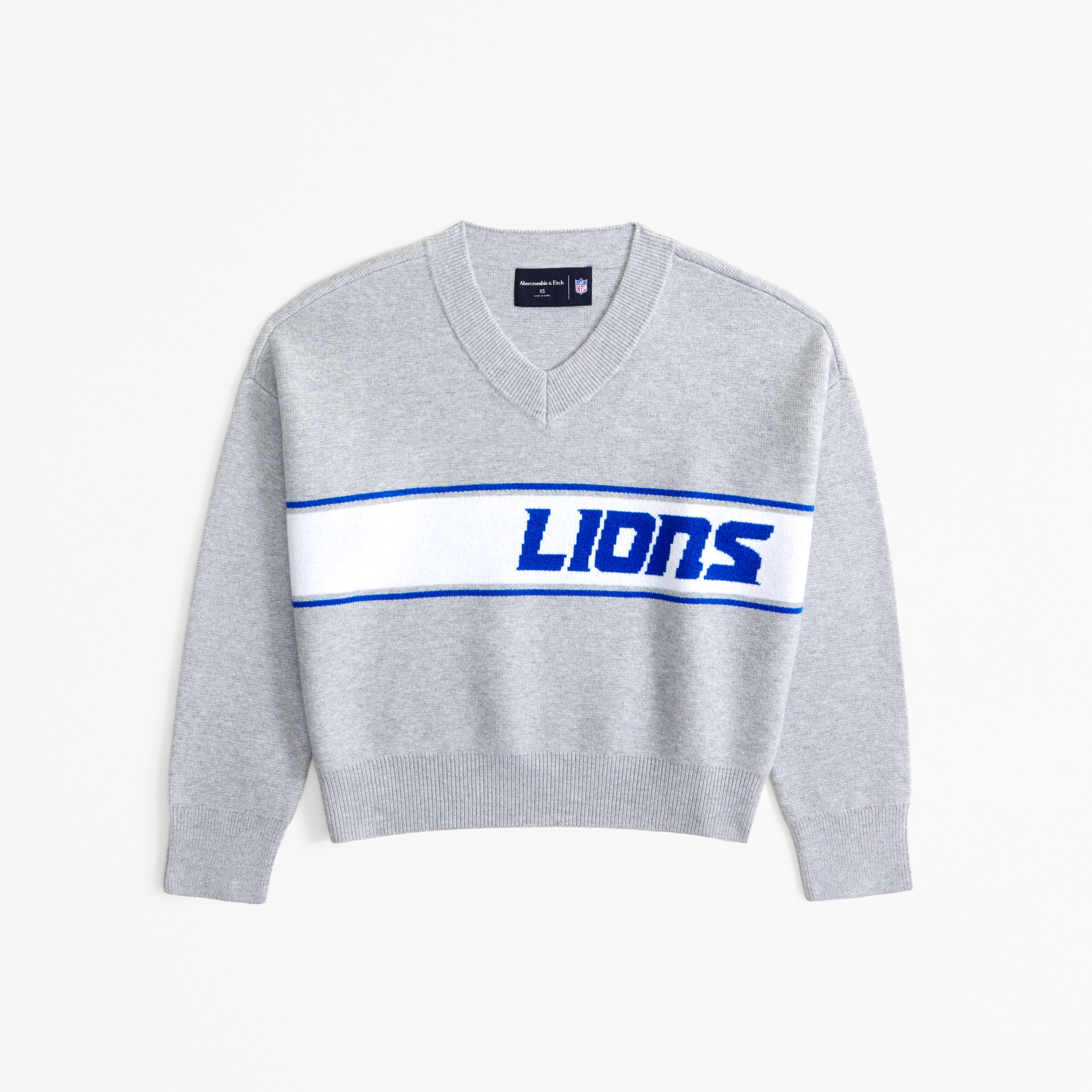Abercrombie & Fitch Detroit Lions Luxeloft V-neck Sweater