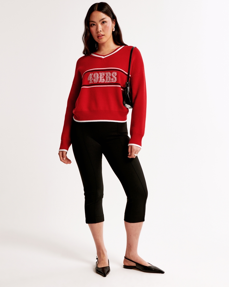 San Francisco 49ers LuxeLoft V-Neck Sweater