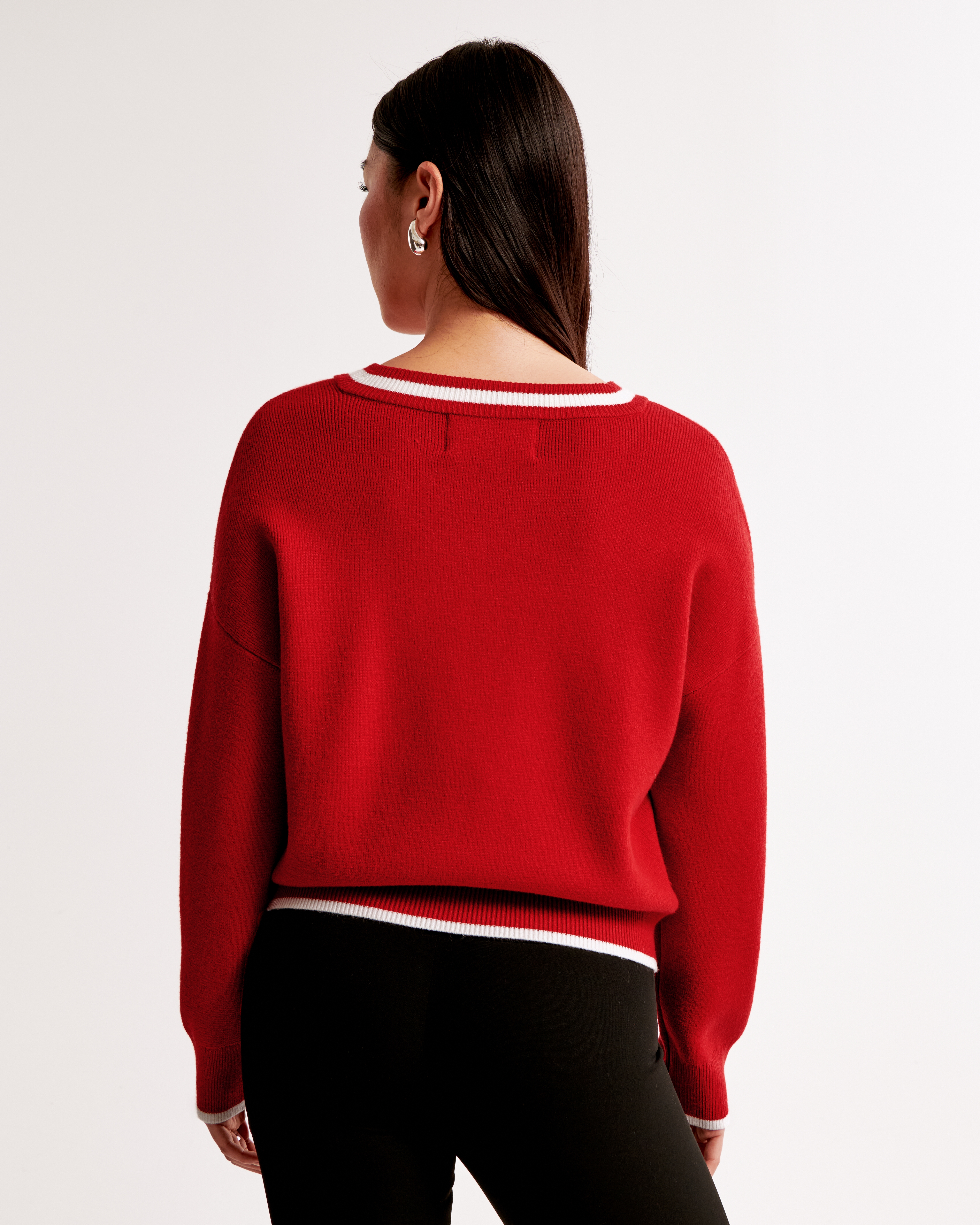 Abercrombie & Fitch San Francisco 49ers Luxeloft V-neck Sweater