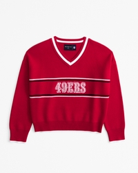 San Francisco 49ers LuxeLoft V-Neck Sweater