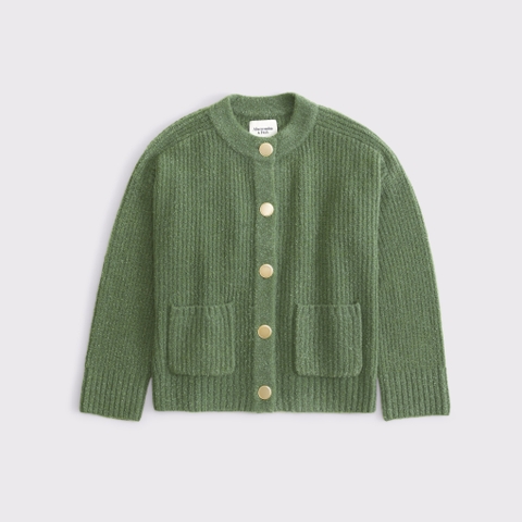 Женские кардиганы Abercrombie & Fitch Relaxed Hardware Crew Cardigan