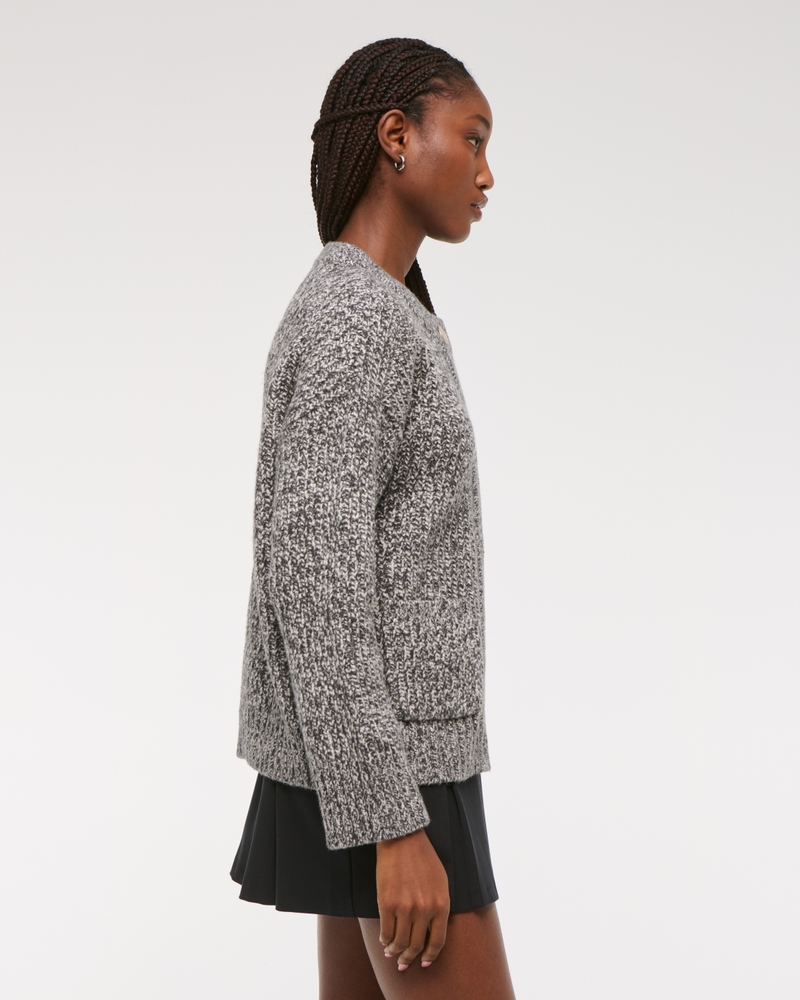 Relaxed Hardware Crew Cardigan