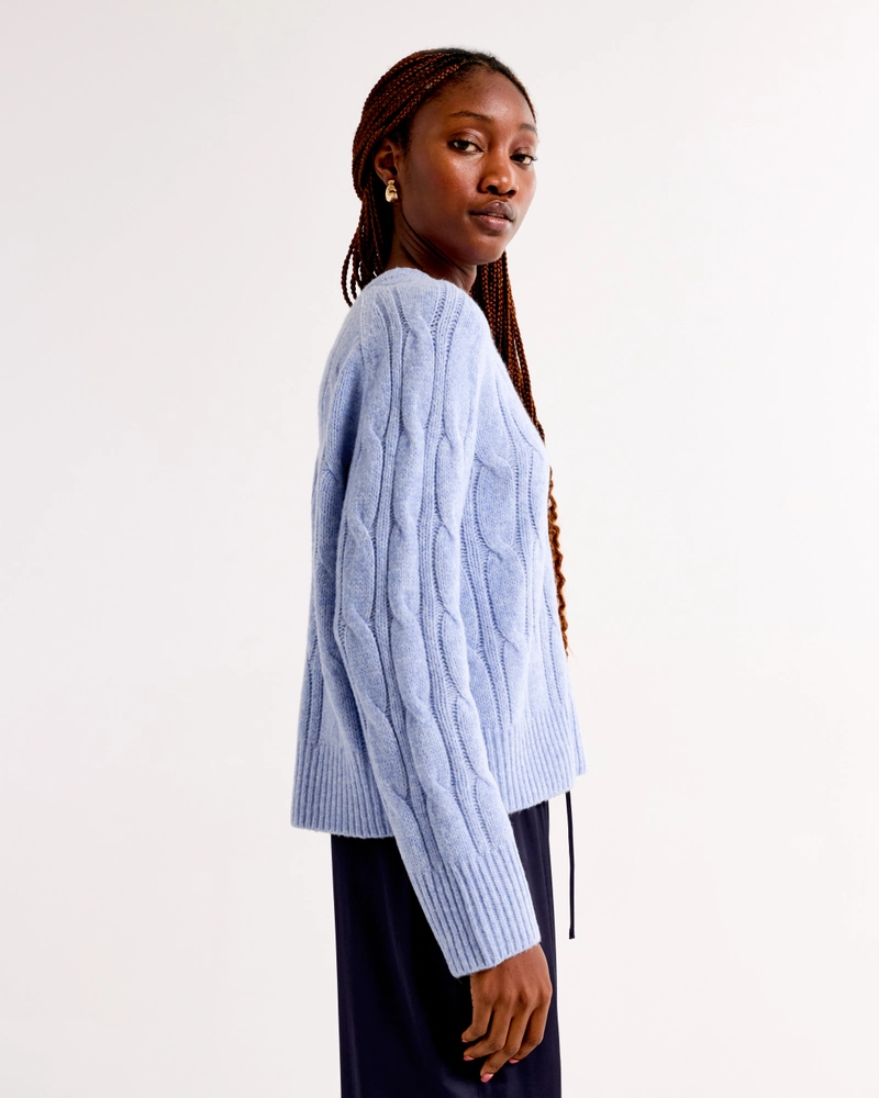 The A&F Madeline Cable Crew Sweater
