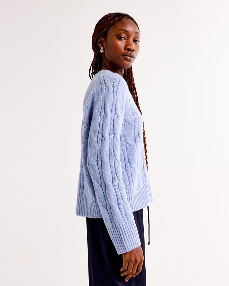The A&F Madeline Cable Crew Sweater