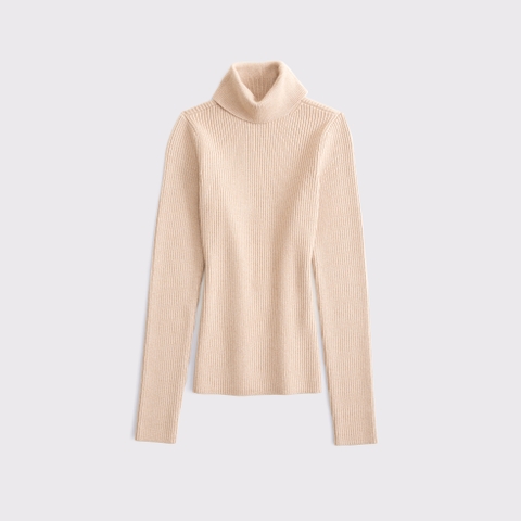 Женские топы Abercrombie & Fitch LuxeLoft Lurex Slim Ribbed Turtleneck Top