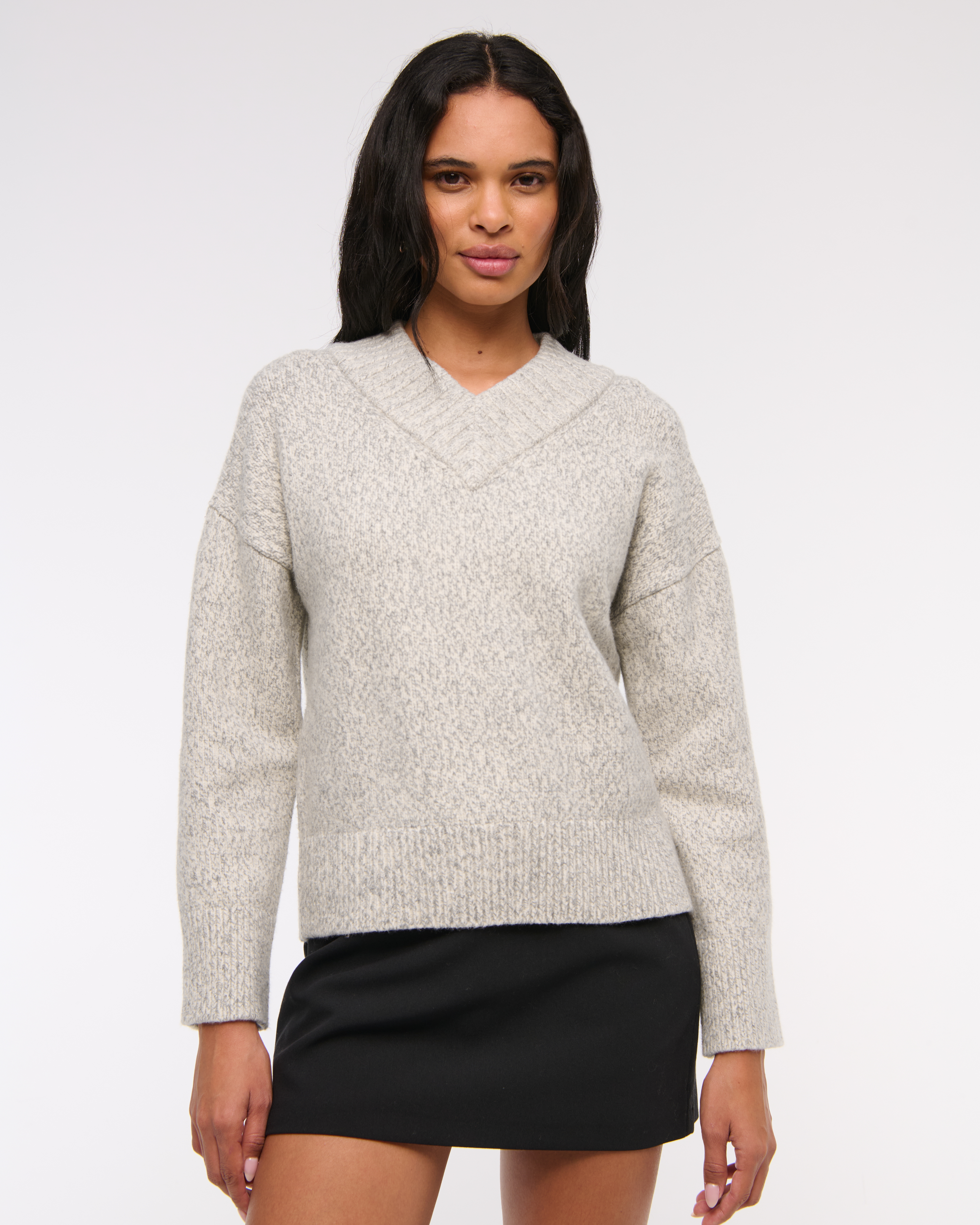 売れ筋商品|||ジェイエムコレクション ニット&セーター アウター レディース Petite Textured-Knit V-Neck Short-Sleeve Sweater, Exclusively at Macy's Blue a Women's High V-Neck Sweater | Women's Clearance