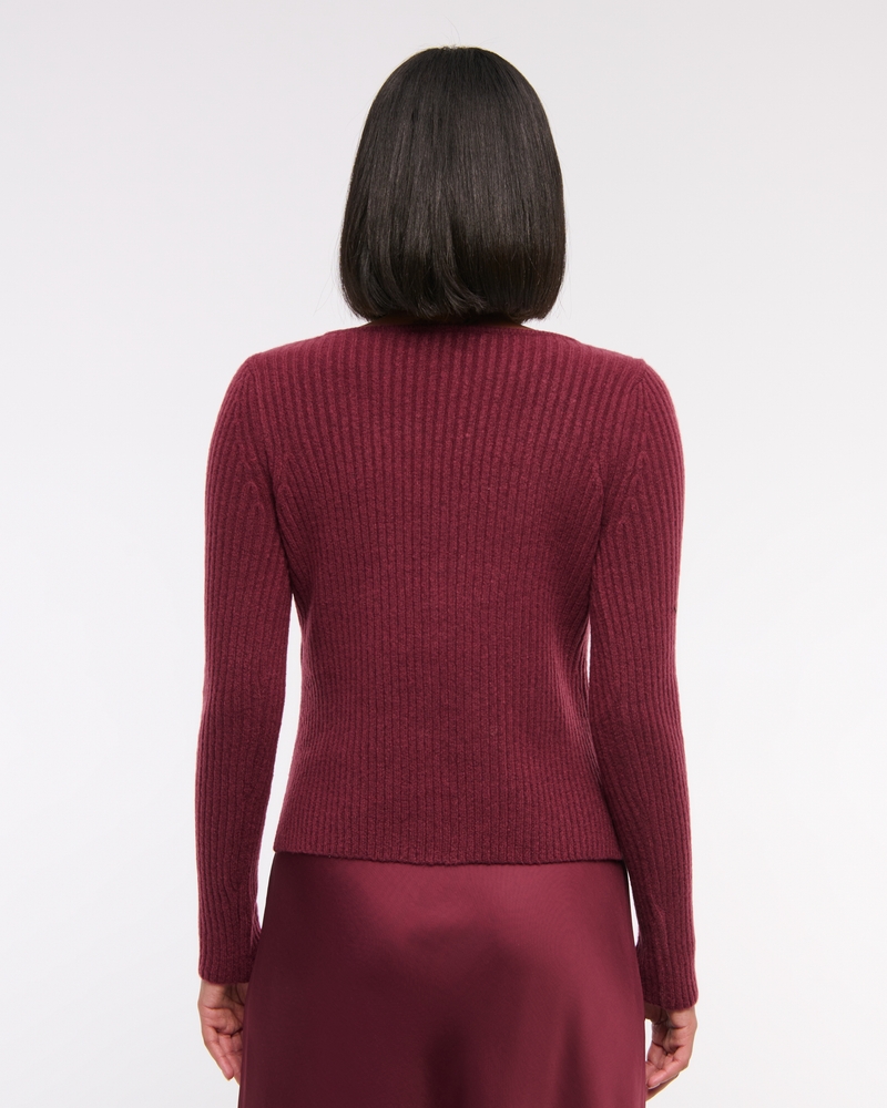 Ribbed Skimming Cardigan