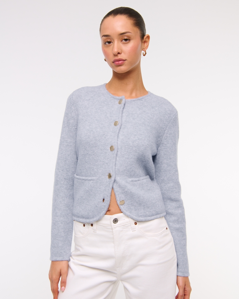 Novelty Button Sweater Jacket
