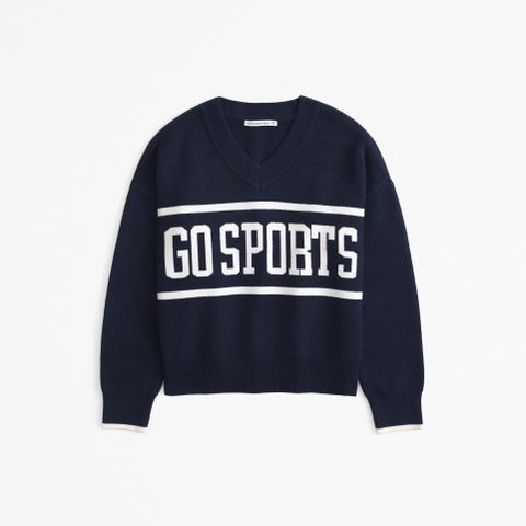 Женские свитеры Abercrombie & Fitch Go Sports LuxeLoft V-Neck Sweater