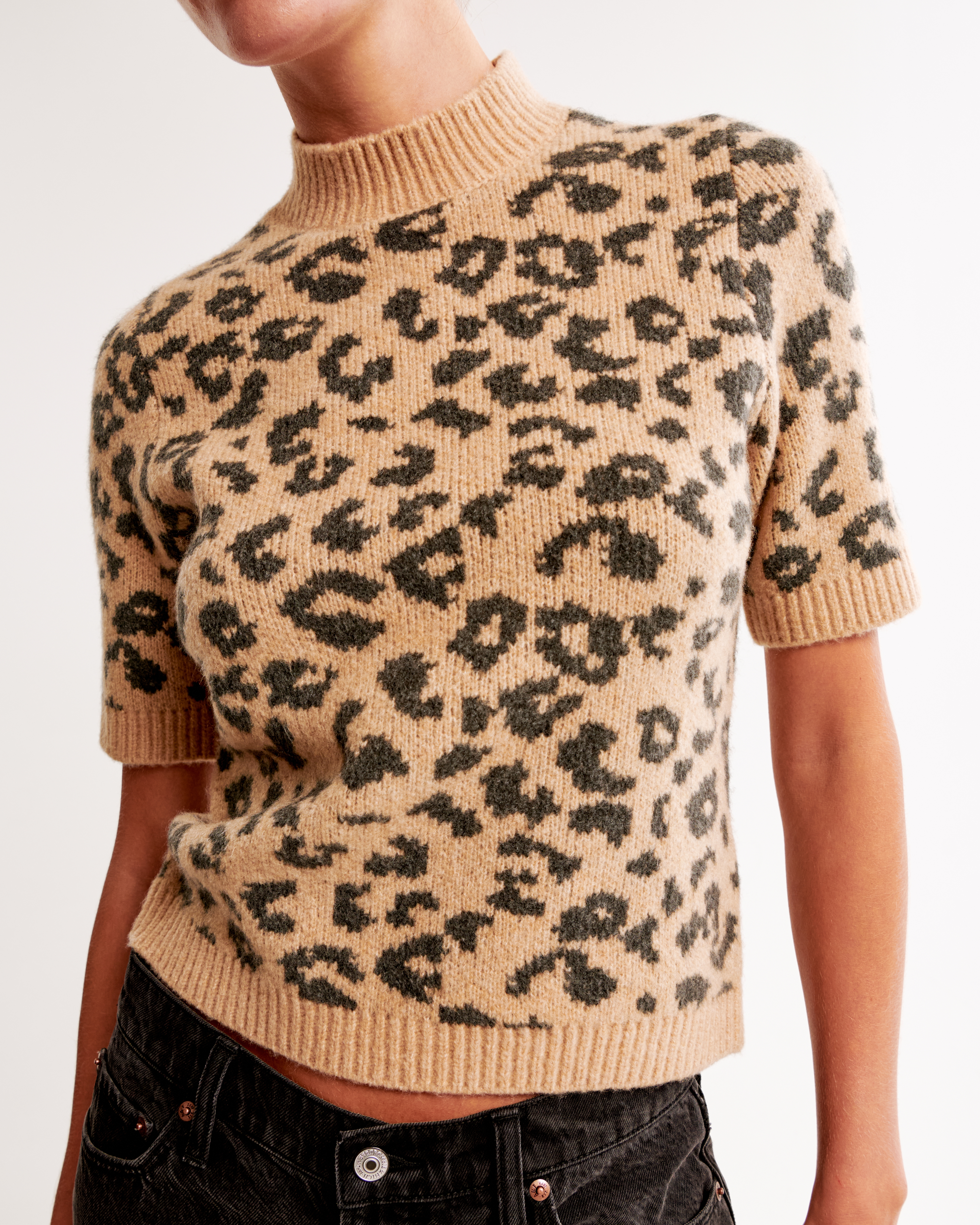 Women's Skimming Mockneck Sweater Tee | Women's Tops