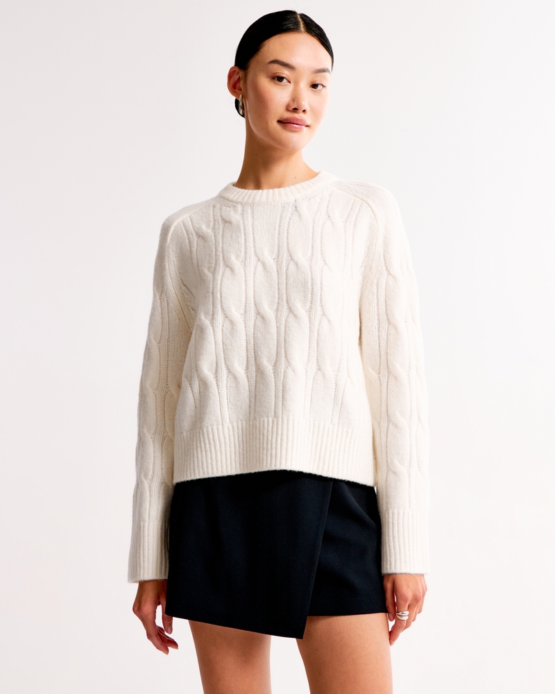 The A&F Madeline Cable Crew Sweater