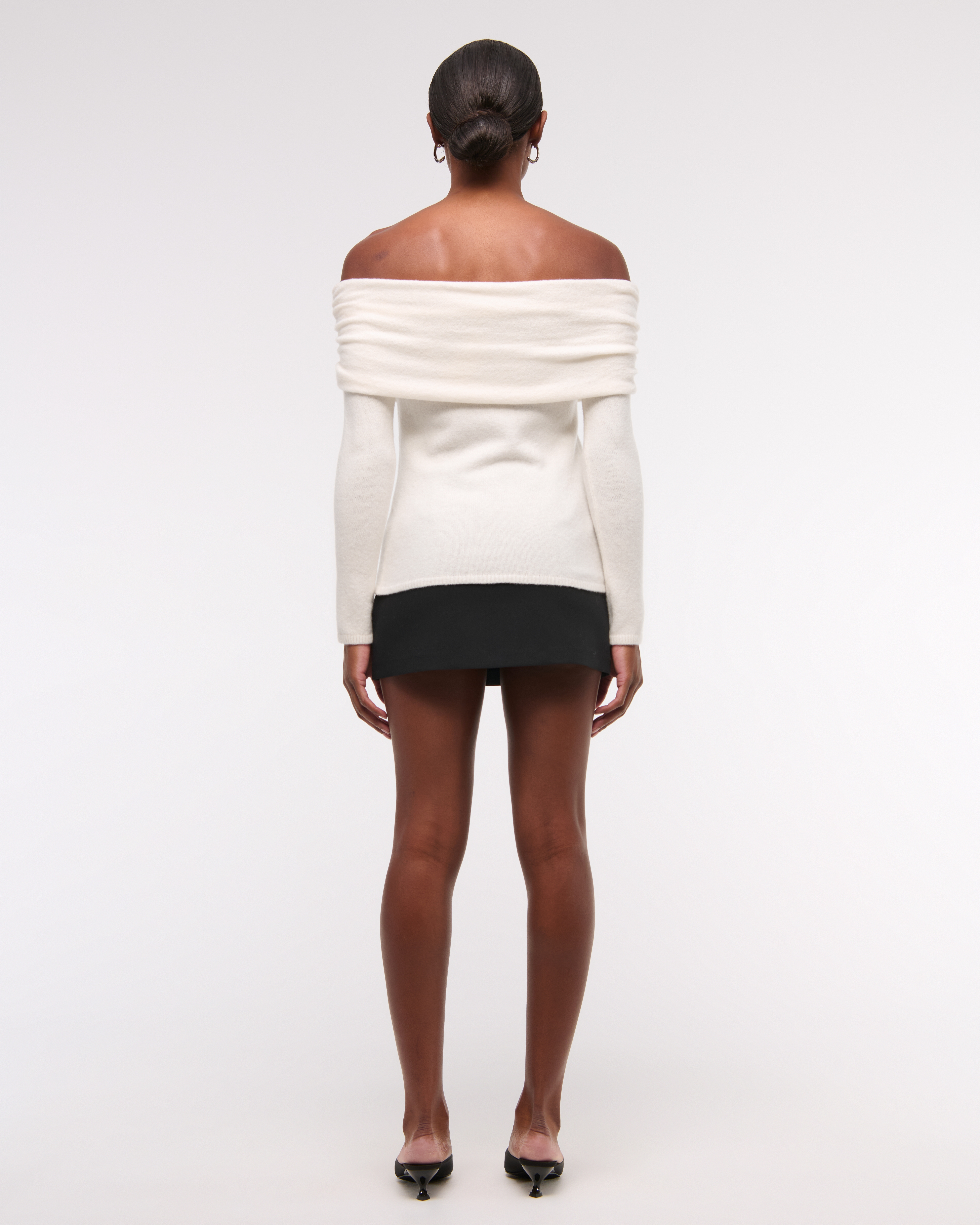 Women's Foldover Off-The-Shoulder Sweater | Women's