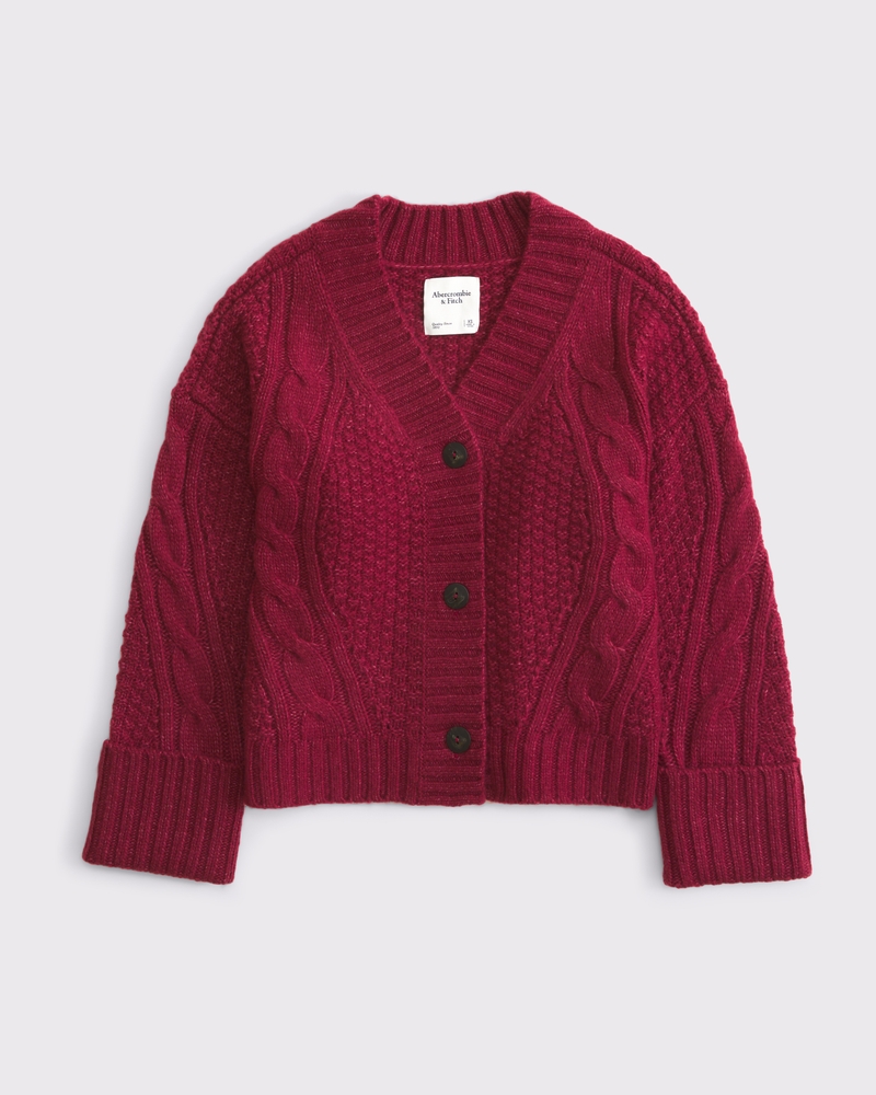 Abercrombie and Fitch Cable high quality Knit Cardigan Sweater