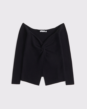 Off-The-Shoulder Twist Sweater Top from Abercrombie & Fitch - $22.97