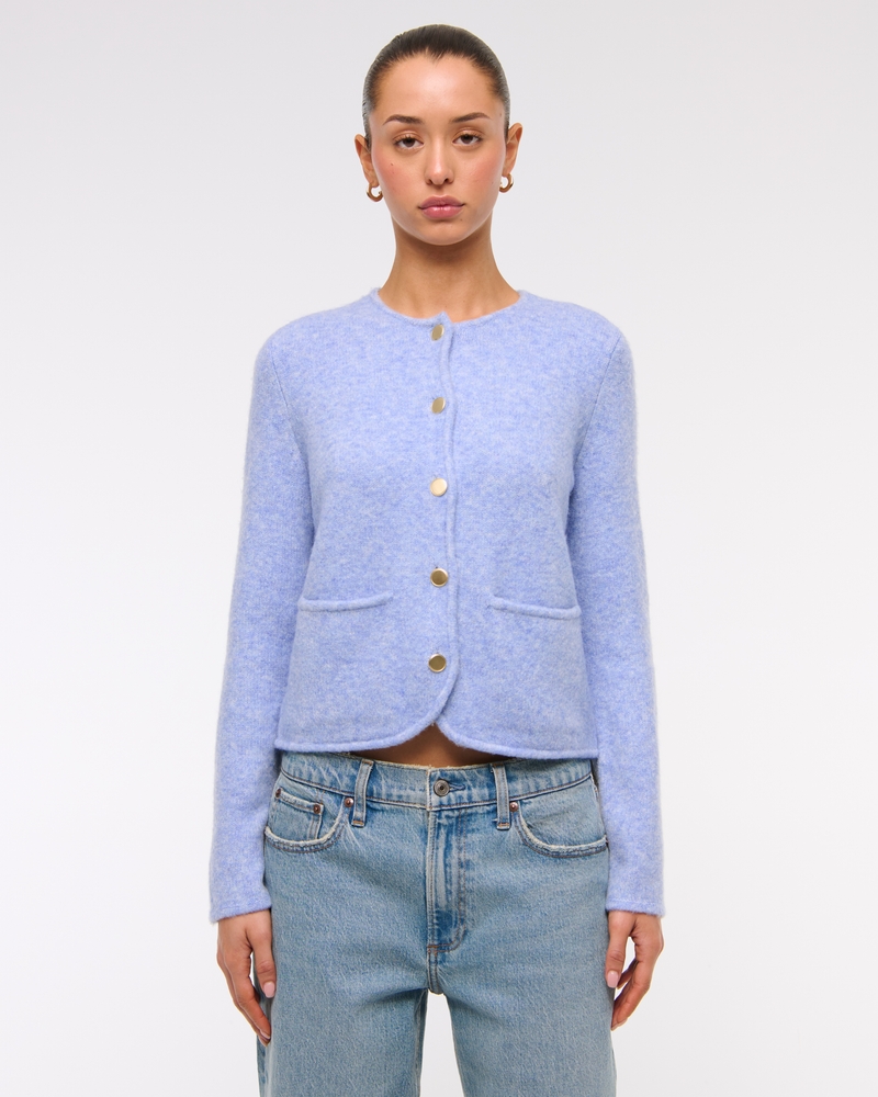 Novelty Button Sweater Jacket