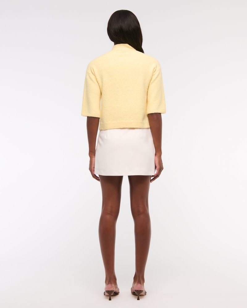 Boucle Mockneck Sweater Tee