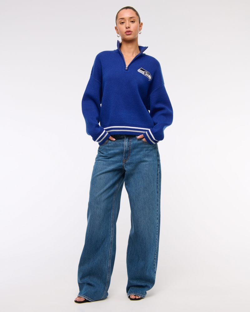 Seattle Seahawks LuxeLoft Half-Zip