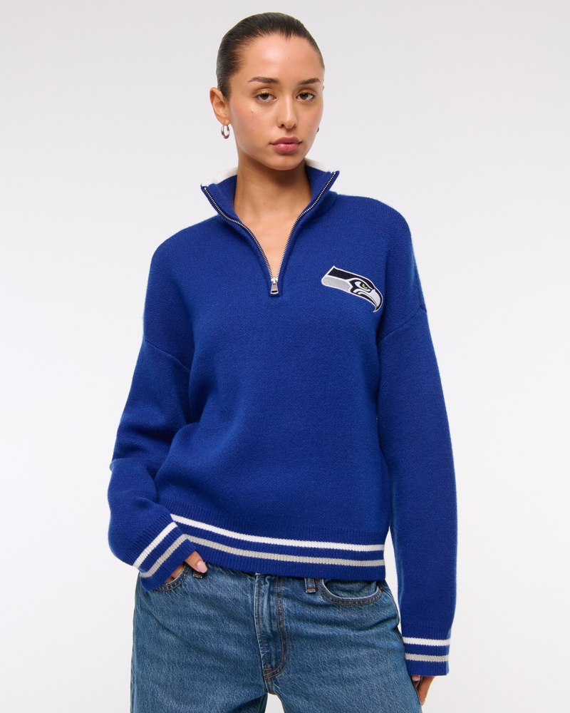 Seattle Seahawks LuxeLoft Half-Zip