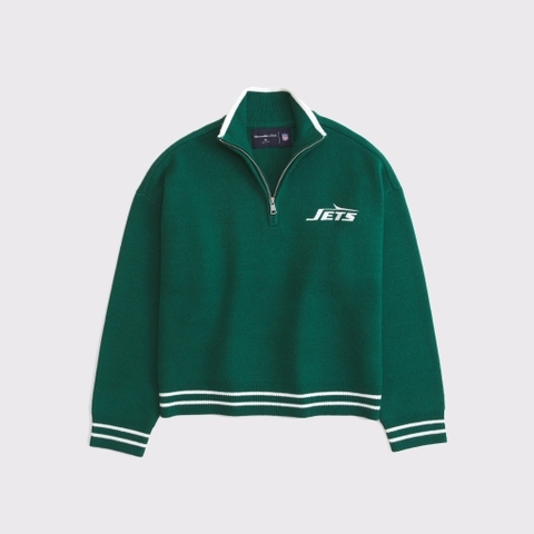 Женские топы Abercrombie & Fitch Cincinnati Bengals LuxeLoft Half-Zip