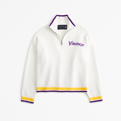 Женская флисовая кофта Abercrombie & Fitch LuxeLoft на молнии Minnesota Vikings