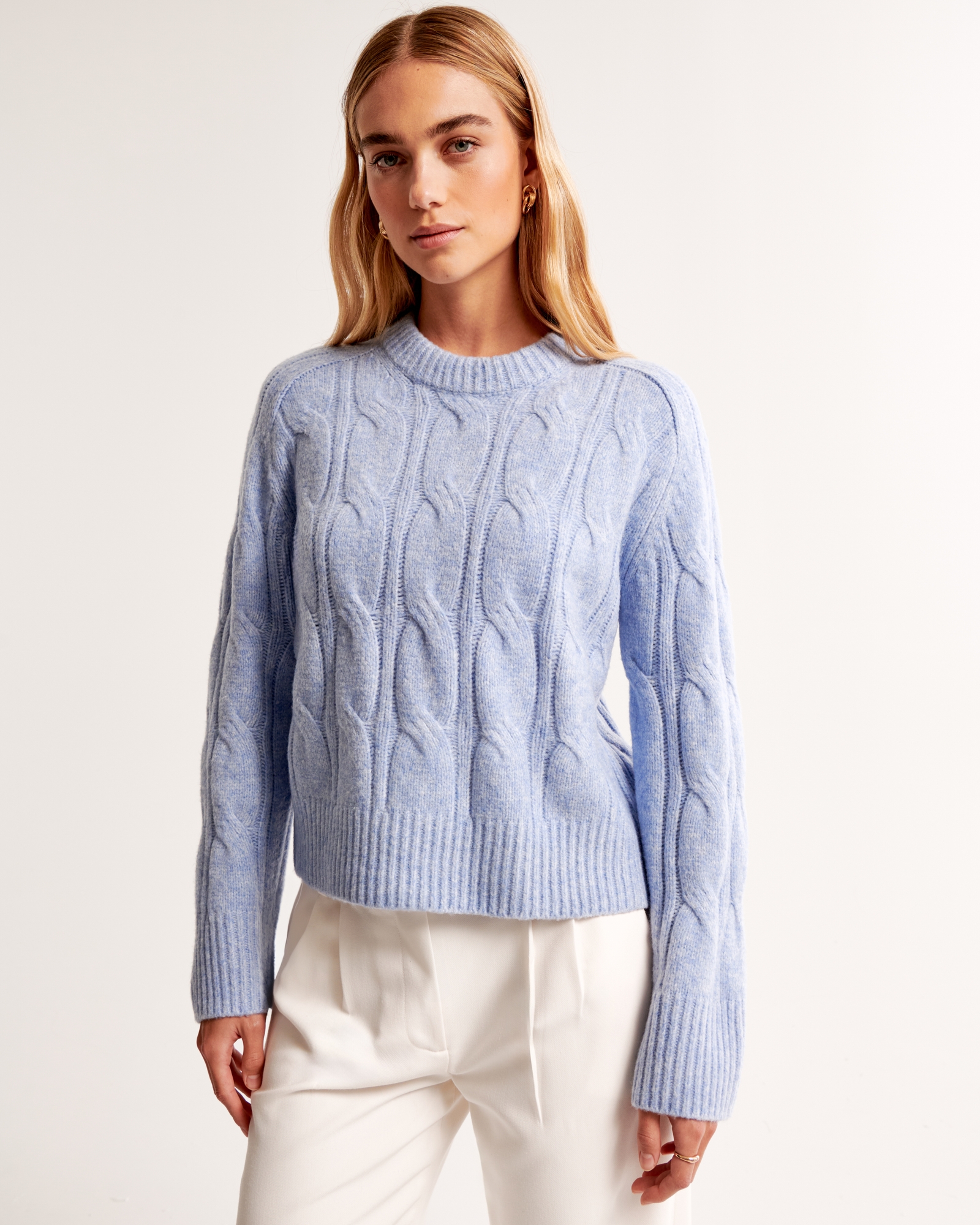 The A&F Madeline Cable Crew Sweater