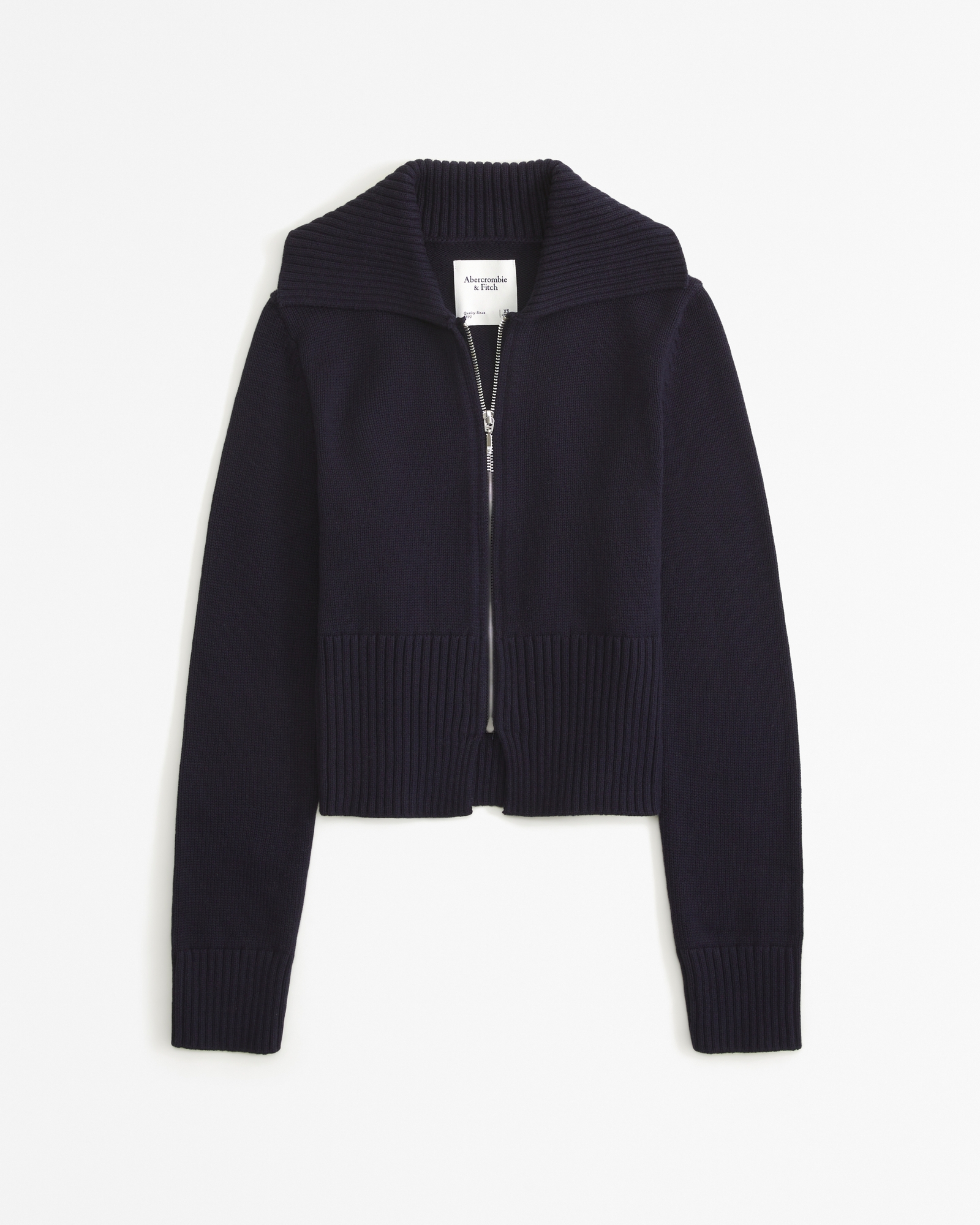 Collared Full-Zip Cardigan