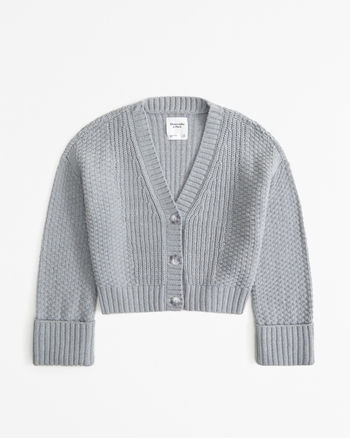 Women s Cotton Blend Seed Stitch Cardigan Women s Tops