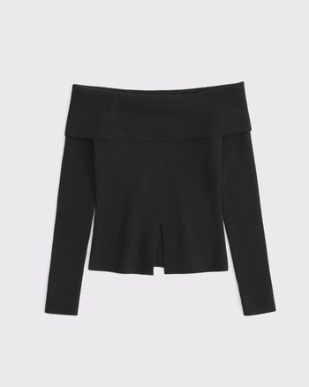 Ribbed Off-The-Shoulder Cutaway Sweater from Abercrombie & Fitch - $26.99