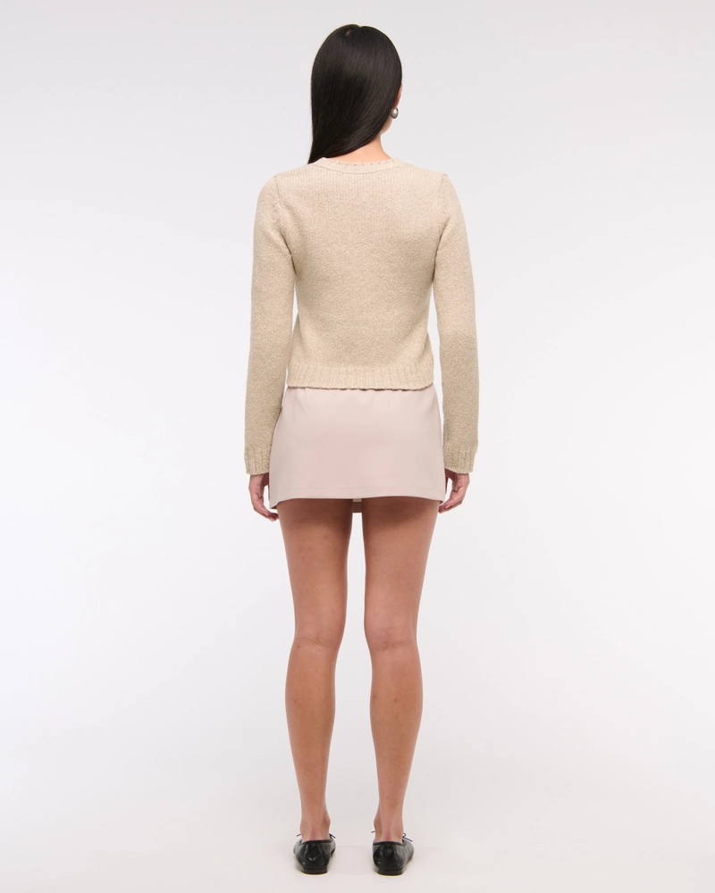Textural Y-Neck Cardigan