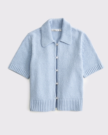 melt the lady knit short cardigan トップス