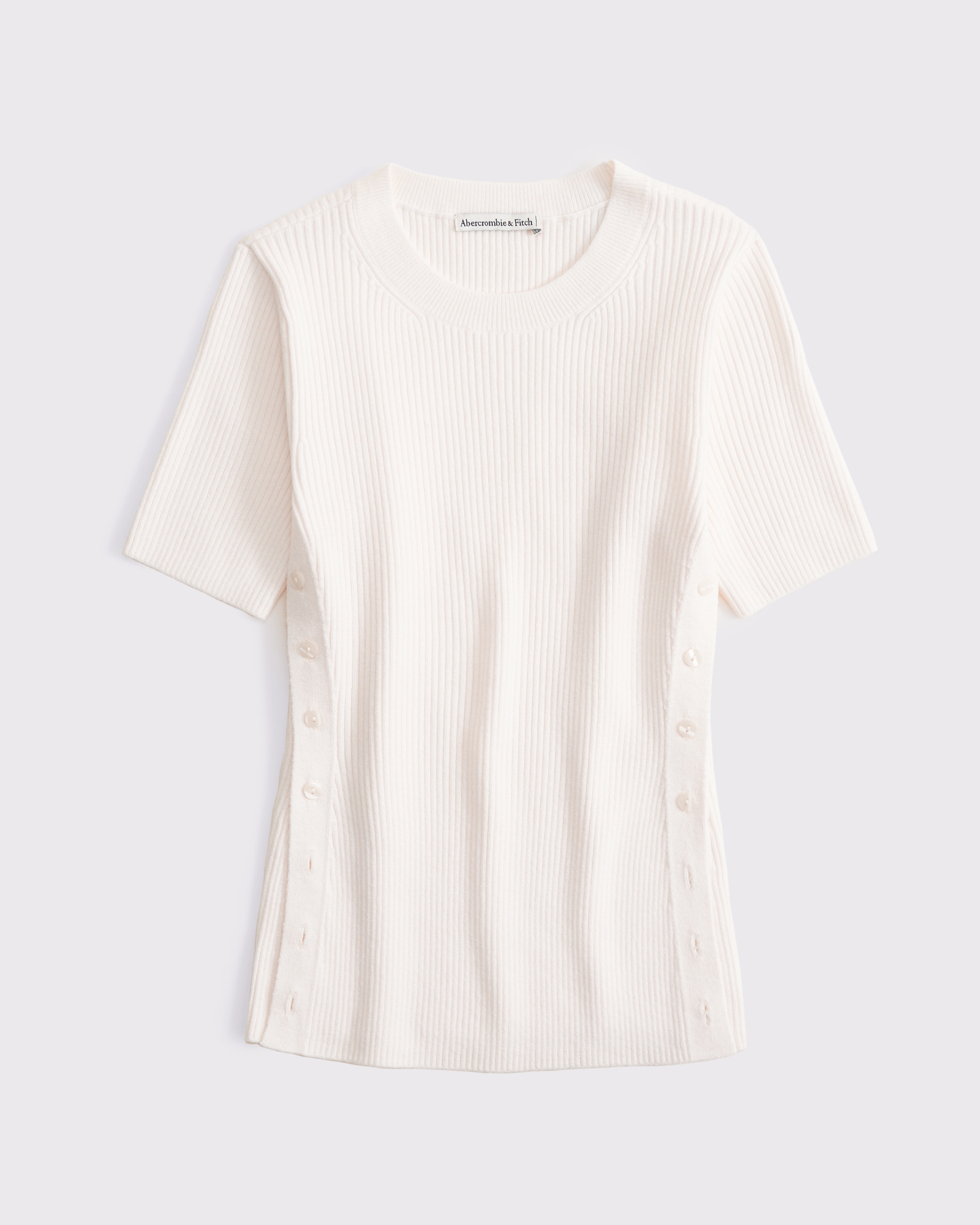 LuxeLoft Side-Button Sweater Tee