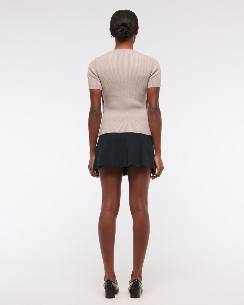 LuxeLoft Side-Button Sweater Tee