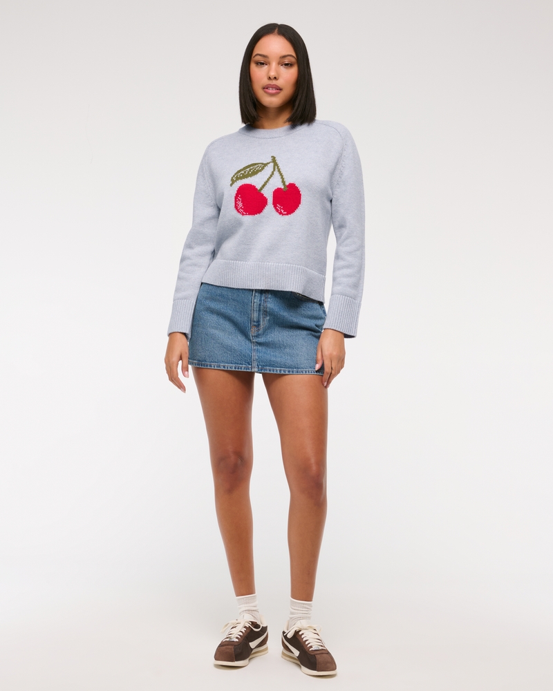 The A&F Madeline Cherry Crew Sweater